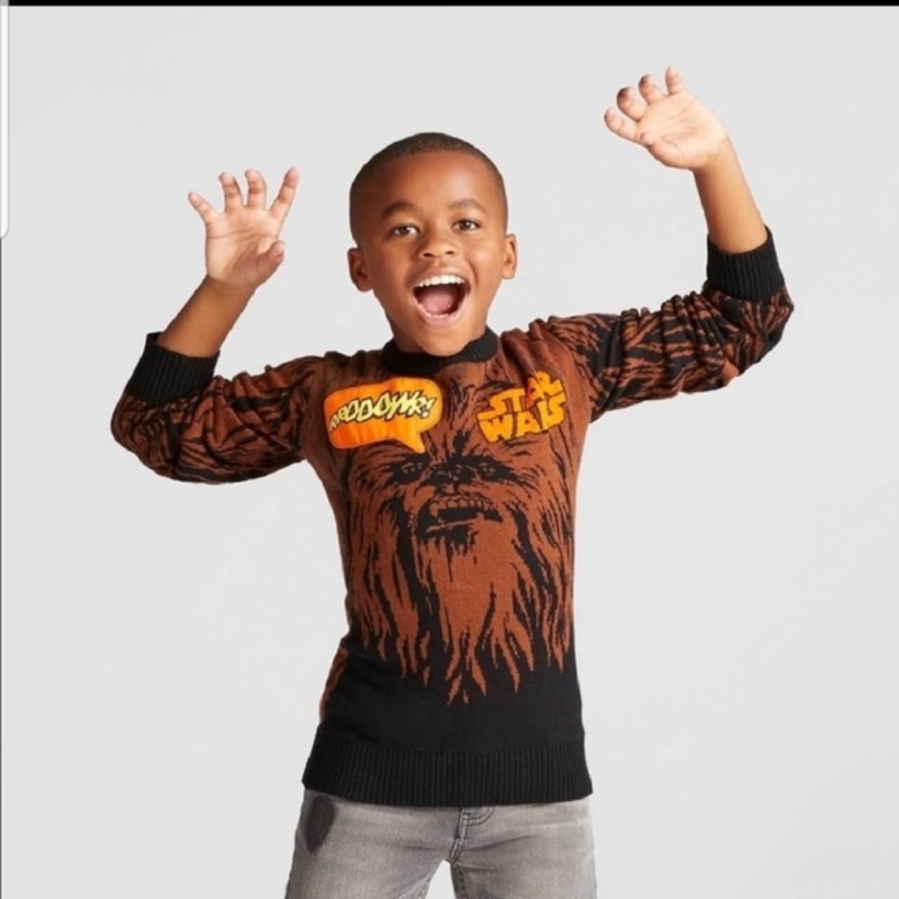 Star Wars Chewbacca sweater top Boys XL 12/14